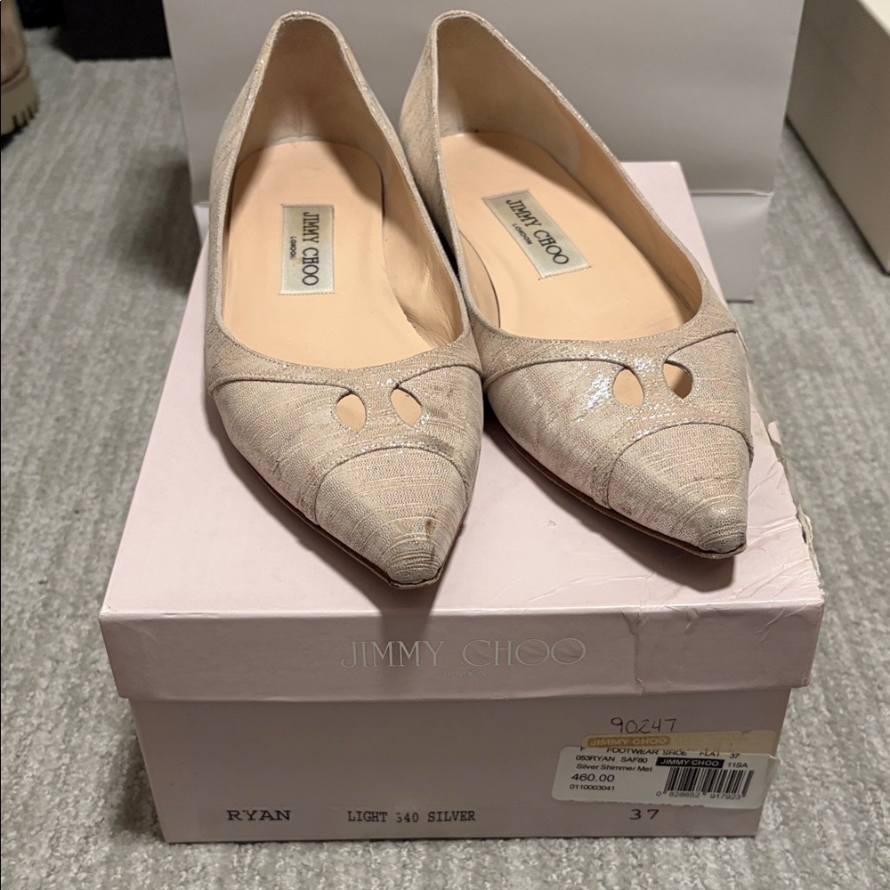 Jimmy Choo Women's Light Silver Heels